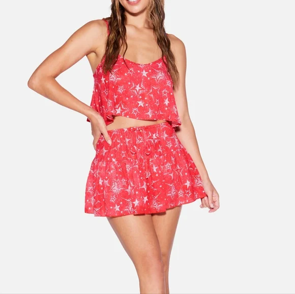 ❤️HURLEY STAR STRUCK MINI SKIRT AND TANK SET SIZE S - Picture 1 of 8